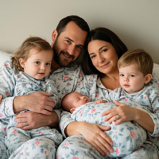 Hongbo Mom and Daughter Matching Pajama Set Bamboo Spandex Cotton Winter Home Loungewear Custom Family Pajamas Matching Outfits