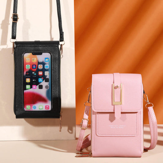 Wholesale Lady's Crossbody Phone Bag, Touch Screen Phone Portable Card Bag, Shoulder Bag Wholesale