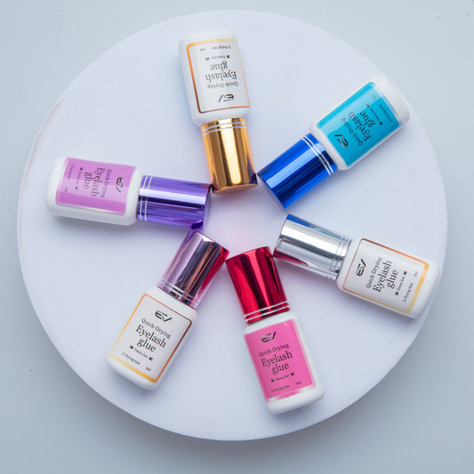 Custom Logo 1s PMMA Free Hydroquinone Free Eyelash Lash Glue Thick Thin Fast Drying 6-7 Weeks Lasting Black Lash Extension Glue