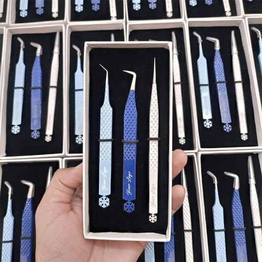 Pointed Eyebrow Tweezers New Product Makeup Tools Straight Volume Lash Tweezers Beauty Tools Curved Tip Eyelash Tweezers