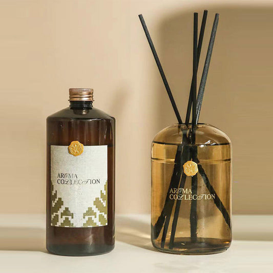 500ml 200ml Glass Essential Oil Aromatherapy Set Decorative Gift Supplement Replacement Reed Diffusion Scent Oil Aromatherapy