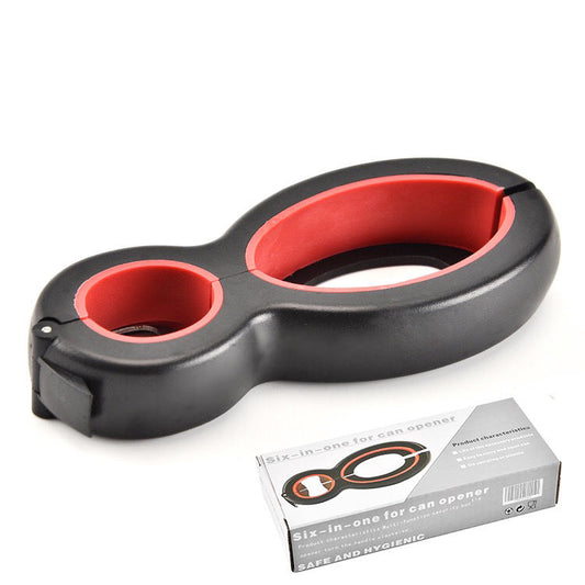 Portable Function Multi Function 6-in-1 Can Beer Bottle Opener All in One