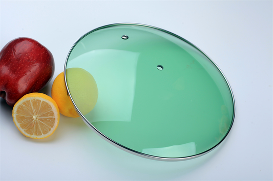 C Type Round Pan Tempered Glass Lid with Handle for Frying Pan Skillet Cookware