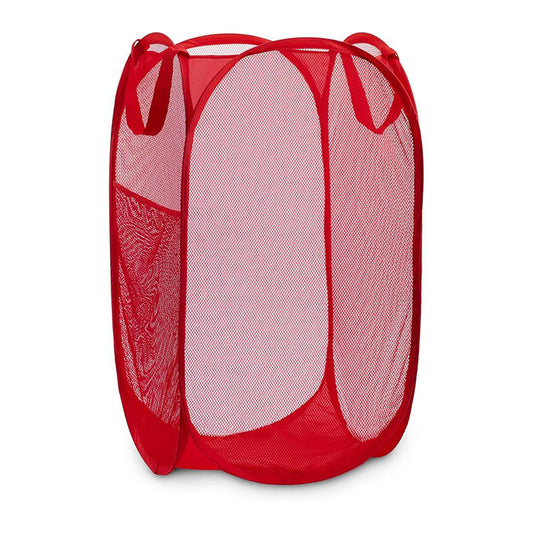 Wholesale Price Foldable Laundry Storage Bag Mesh Popup Laundry Hamper Collapsible Laundry Basket for Storage Baby Toy Basket