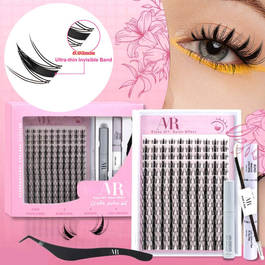 Manga Style UCM Individual Eyelashes Hand Made DIY Cluster Lashes Kit Private Logo Cluster Lash