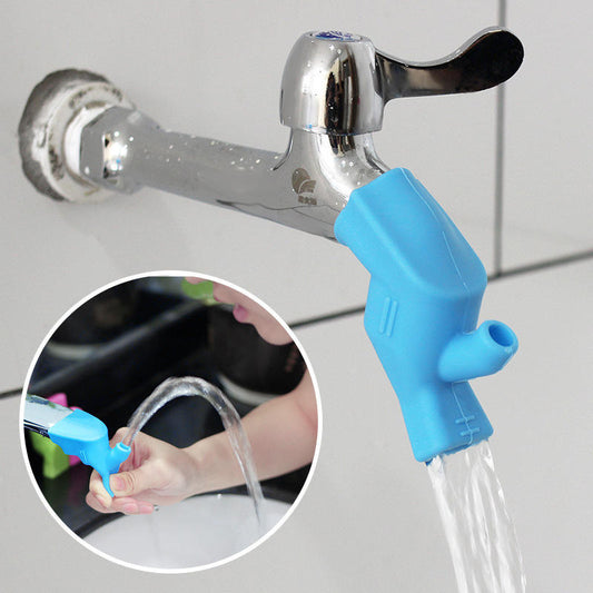 High Elastic Portable Two-way Silicone Water Tap Extension Faucet Extender for Bathroom Sink Spouts & Traveling