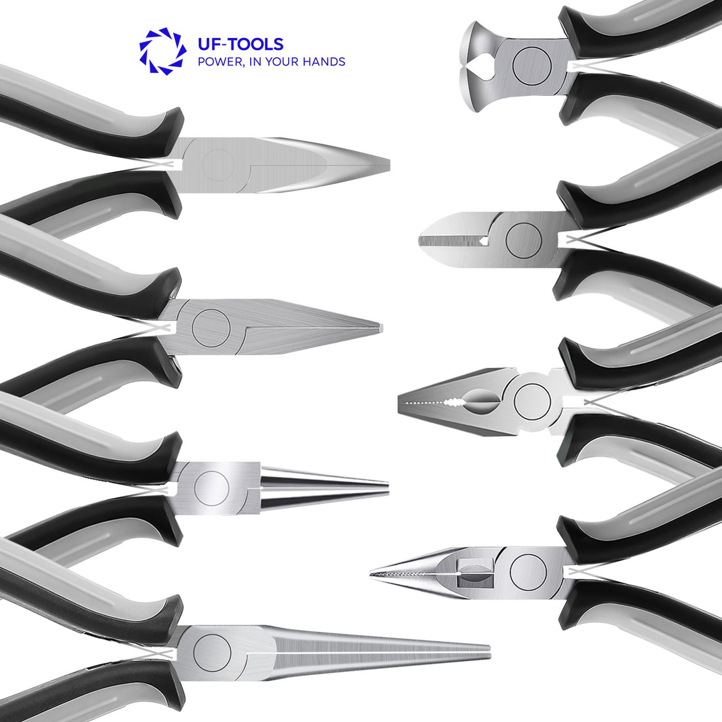 8-Piece Jewelers Pliers Set Making Tools Kit with Easy Carrying Pouch
