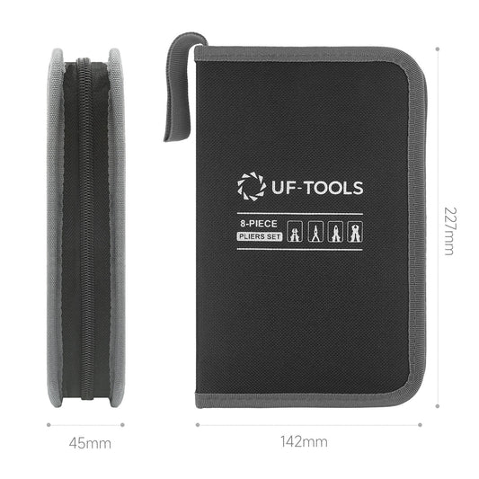 8-Piece Jewelers Pliers Set Making Tools Kit with Easy Carrying Pouch