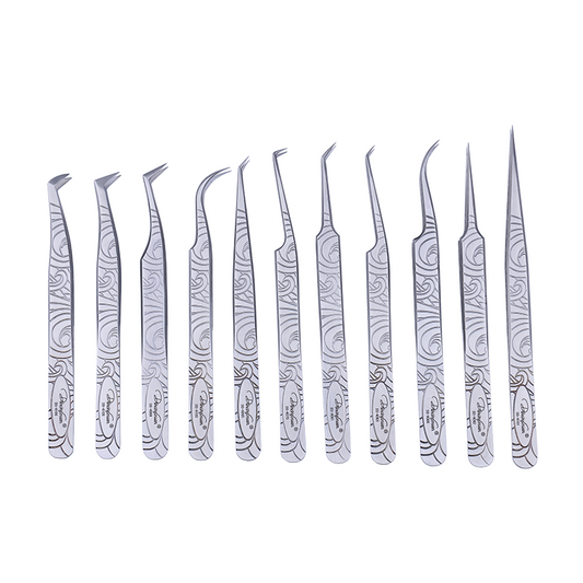 Eyelash Tweezers Beauty Tool Grafted Eyelash Lash Tweezers Applicator Stainless Steel Eyelash Extension Tweezer