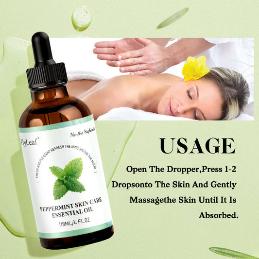 100%Pure Natural Peppermint Essential Oil to Invigorate & Awaken Senses Aromatherapy Oil for Diffuser & Massage