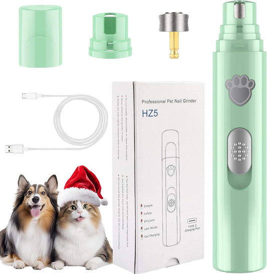 Rechargeable Electric Pet Paw Trimmer Nail Grinder Dog Nail Trimmers for Large Medium & Small Dogs Made of Durable Plastic
