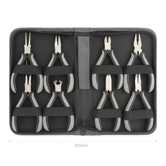 8-Piece Jewelers Pliers Set Making Tools Kit with Easy Carrying Pouch