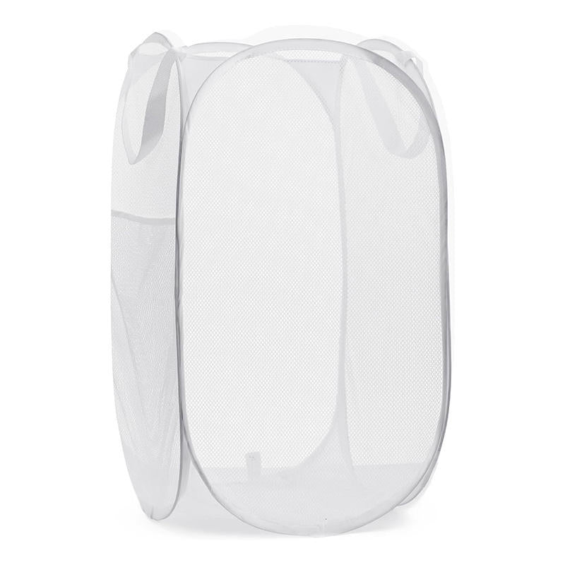 Wholesale Price Foldable Laundry Storage Bag Mesh Popup Laundry Hamper Collapsible Laundry Basket for Storage Baby Toy Basket