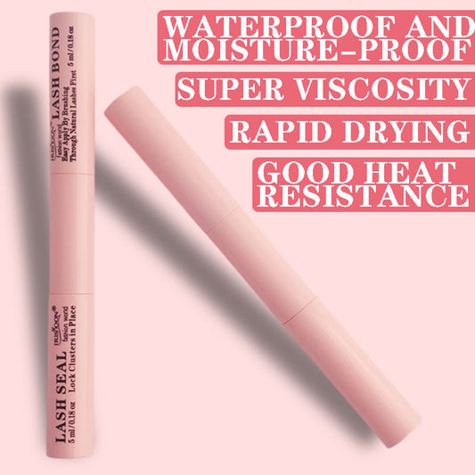 Super Waterproof 2-in-1 Cluster Lash Glue Tool Beauty Waterproof Eyelash Glue Remover Long-Lasting Liquid Bond Seal Lash