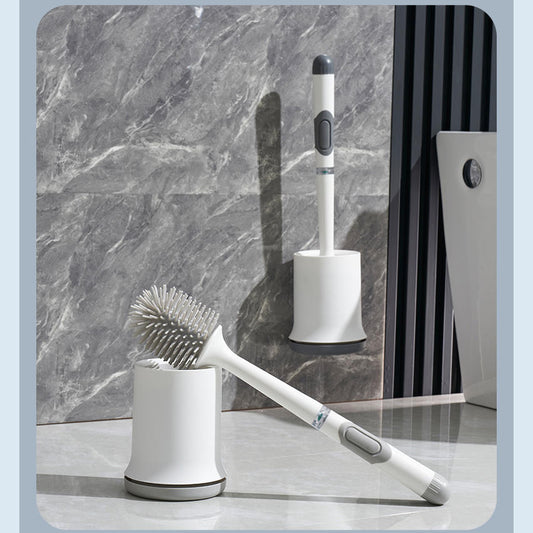 High Quality Multifunctional TPR Toilet Brush Dispenser Scourer Household Bathroom Wall Usage PP Toilet Cleaning Brush