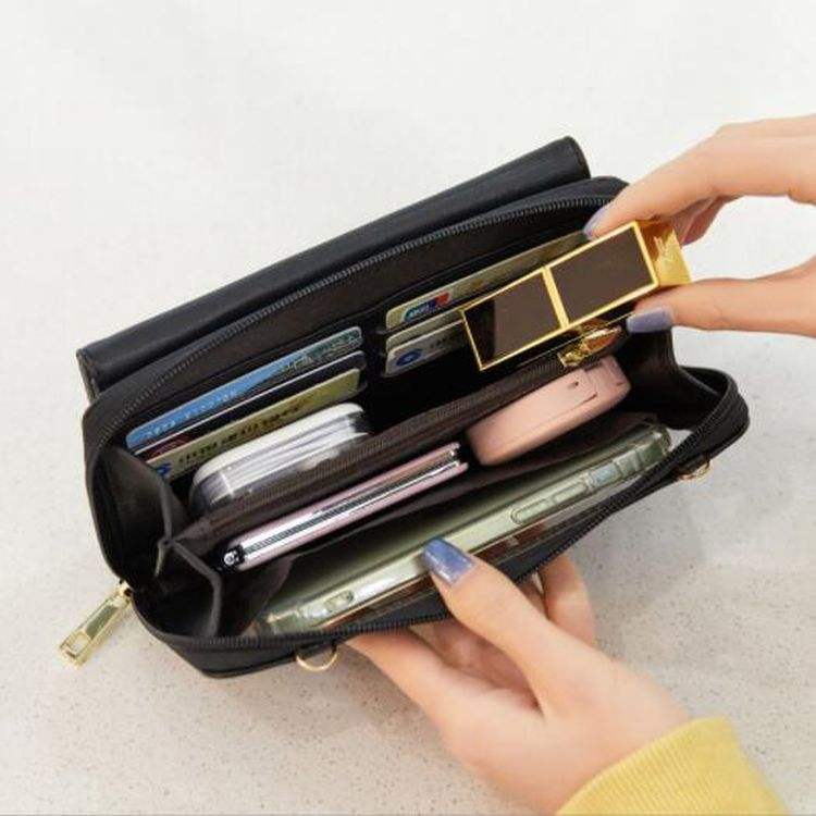 Quality Crossbody Cell Phone Bag Touch Screen Ladies Fashion PU RFID Mobile Phone Bags
