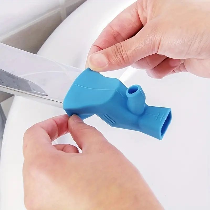 High Elastic Portable Two-way Silicone Water Tap Extension Faucet Extender for Bathroom Sink Spouts & Traveling