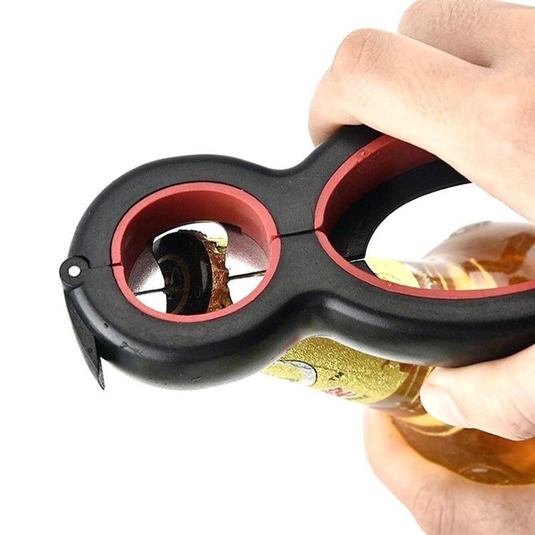 Portable Function Multi Function 6-in-1 Can Beer Bottle Opener All in One