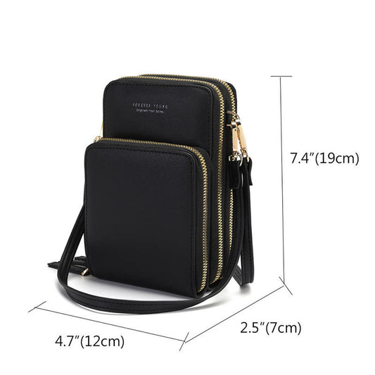 Hot Selling Clear Window Crossbody Bag Mini Purses New Design Ladies Wallets Touch Screen Phone Bag for Girls